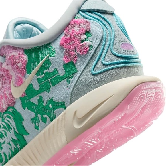 🔥🔥🔥 NIKE Lebron XXI Premium Basketball Shoes, Glacier Blue,/pink size 10,5 - Picture 7 of 15